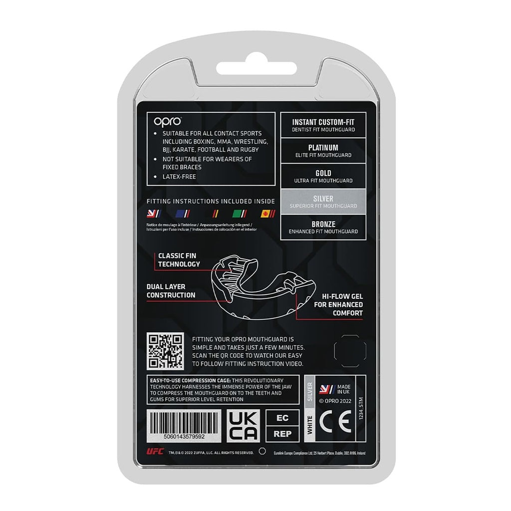 Protector bucal UFC Opro Plata
