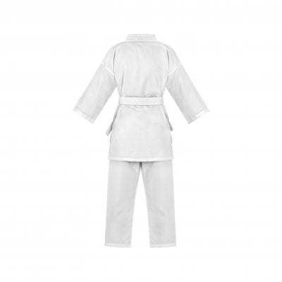 Tampak belakang Karategi Adidas K150 ultra ringan untuk latihan dan kompetisi.
