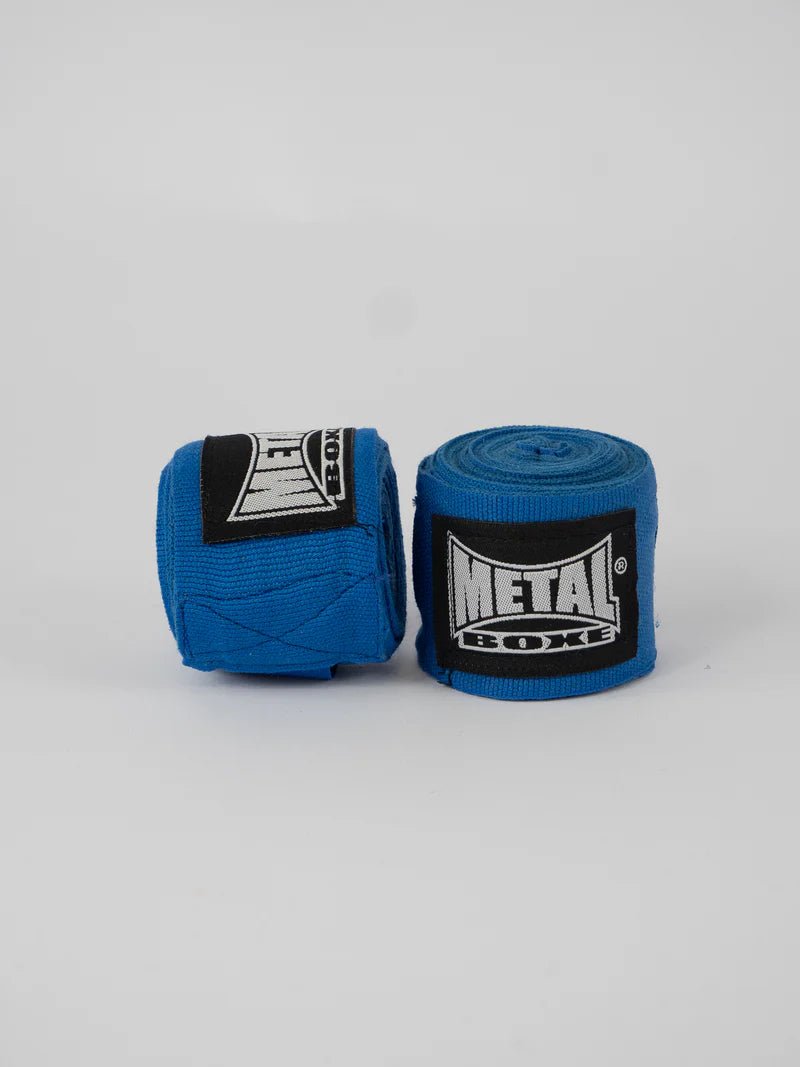 Metal Boxing hand protection bands 2.5 meters, blue color