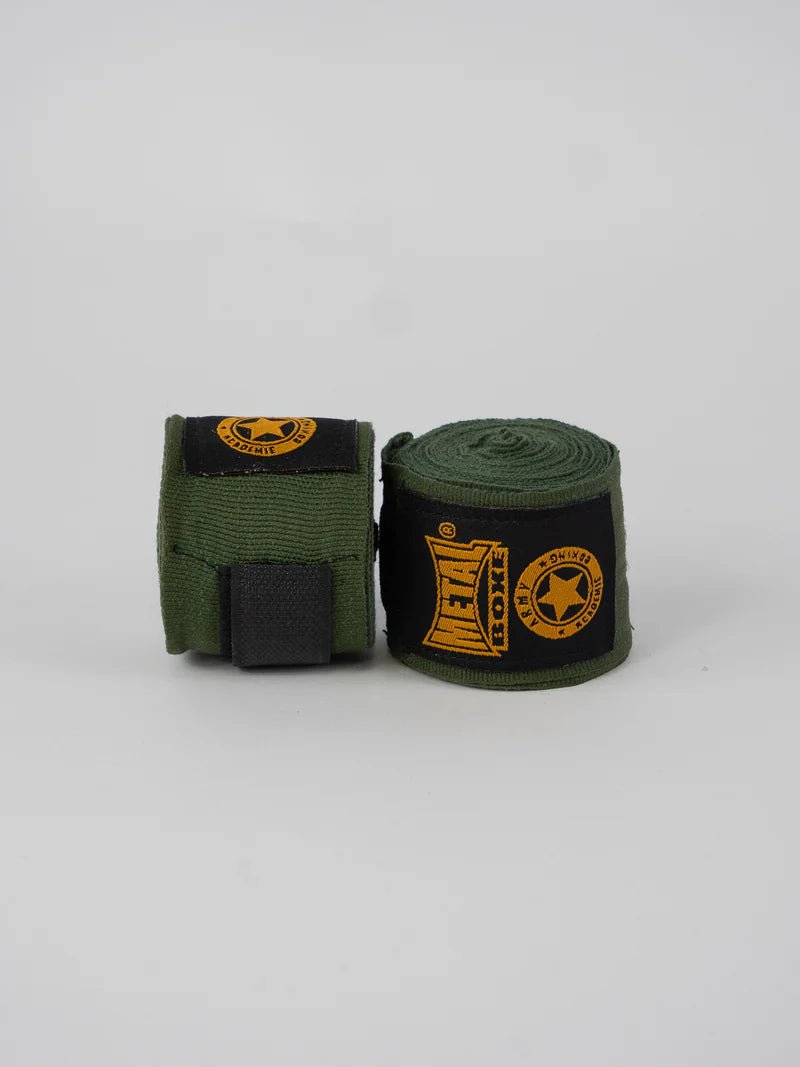 Bandas de boxe Metal Boxe 2,5 metros, cor verde militar