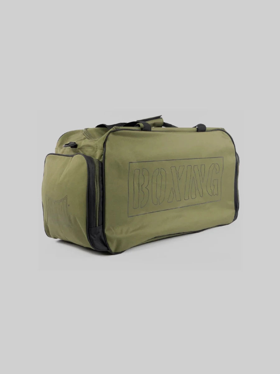 Vista lateral del bolso Metal Boxe Club con detalle de los bolsillos para accesorios