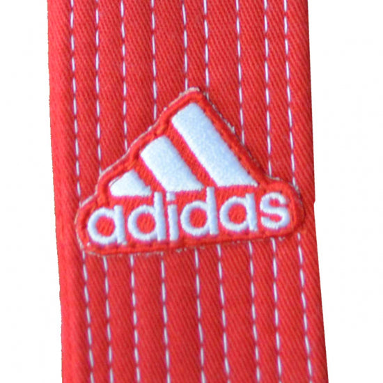 Cinturón 6 DAN ADIDAS blanco rojo