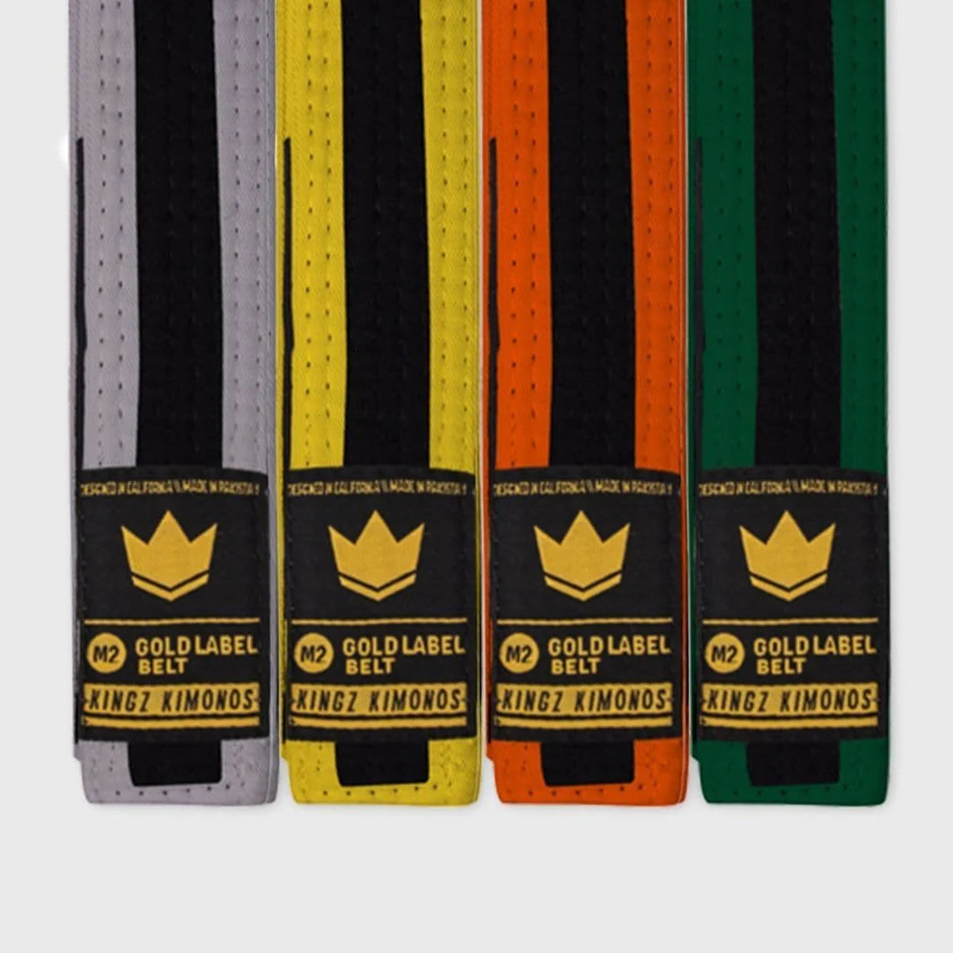 Cinture BJJ Bambini Kingz con Riga Nera Centrale - Fight Club Store