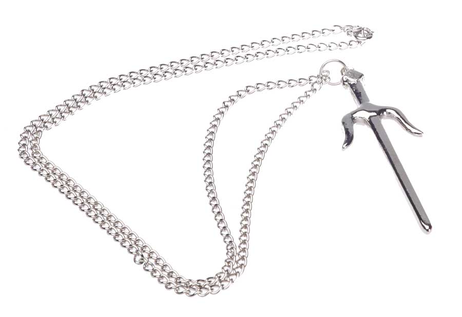 Colgante de metal marcial Collar Sai