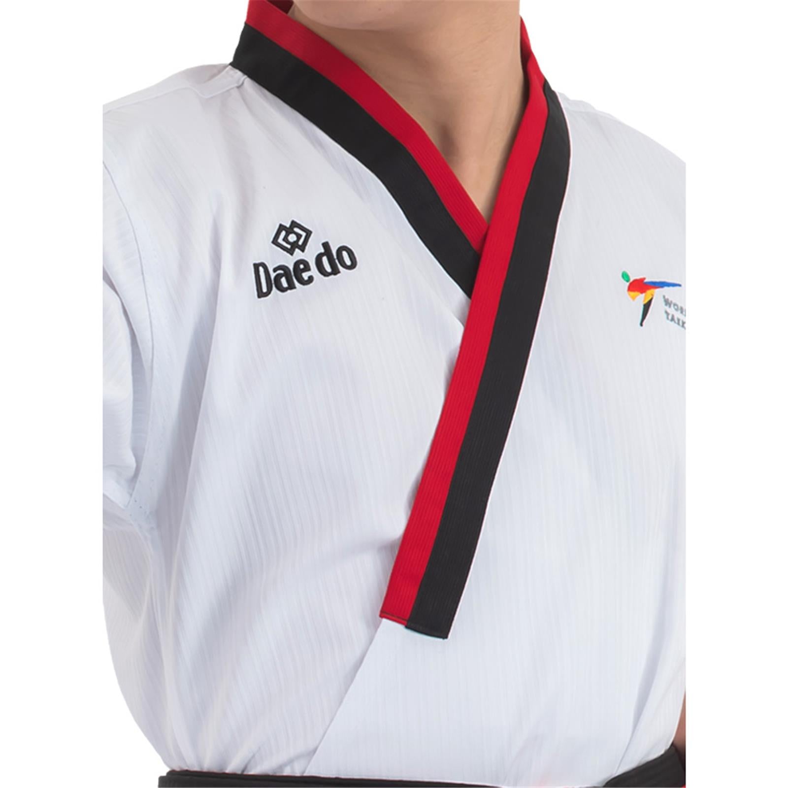 Dobok Poom Uomo Bianco-Blu Daedo Approvato WT