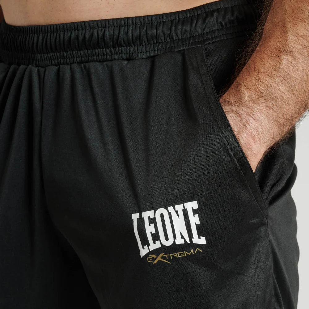 Pantalones cortos Leone Logo al aire libre | Pantalones cortos de entrenamiento estilo de vida Verde y Negro