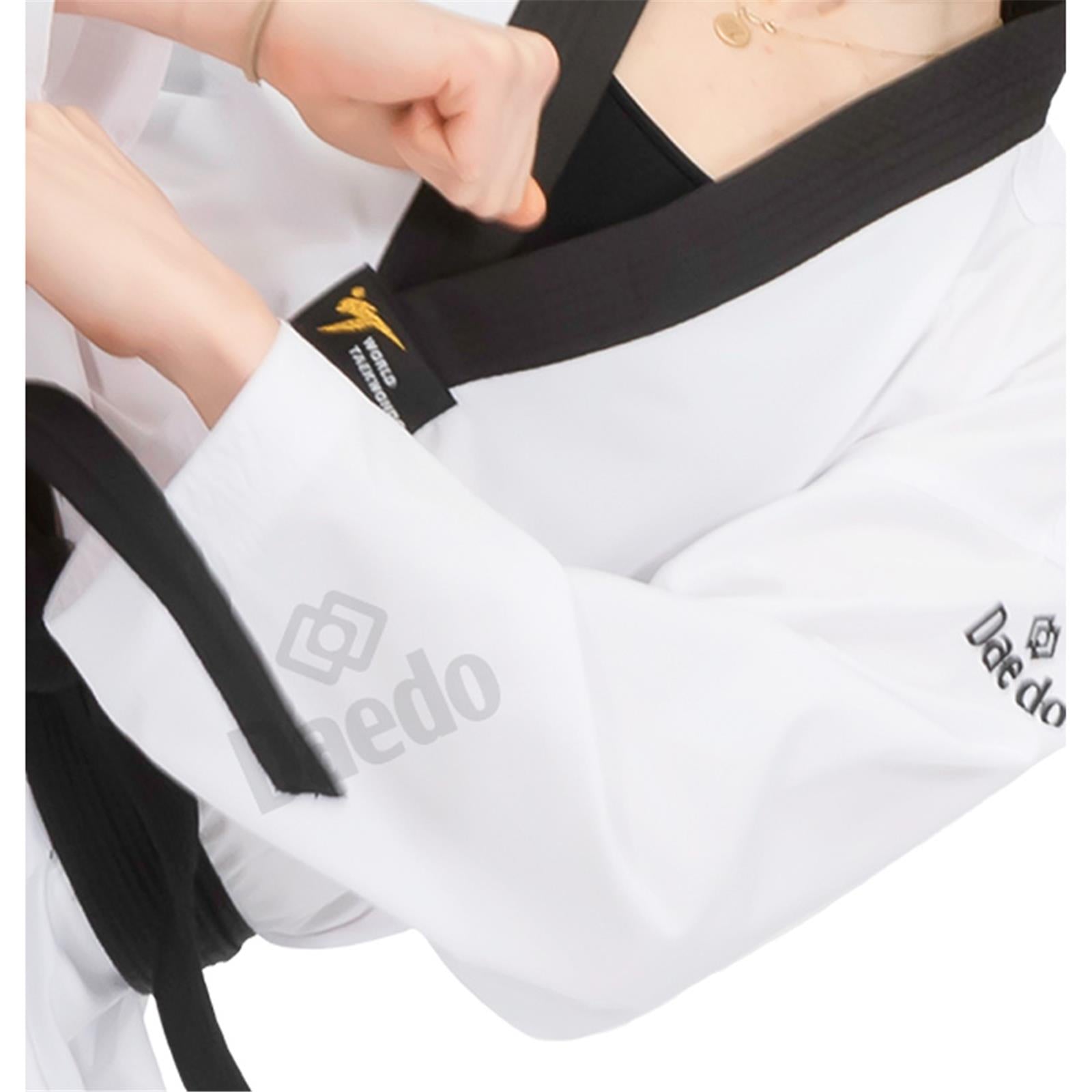 Dobok Daedo Cuello Negro Ultraligero 40 Gsm WT