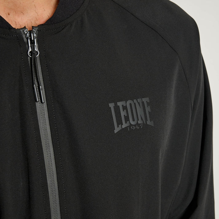 Leone Black Lion Lightweight Technical Sweatshirt with Zip
