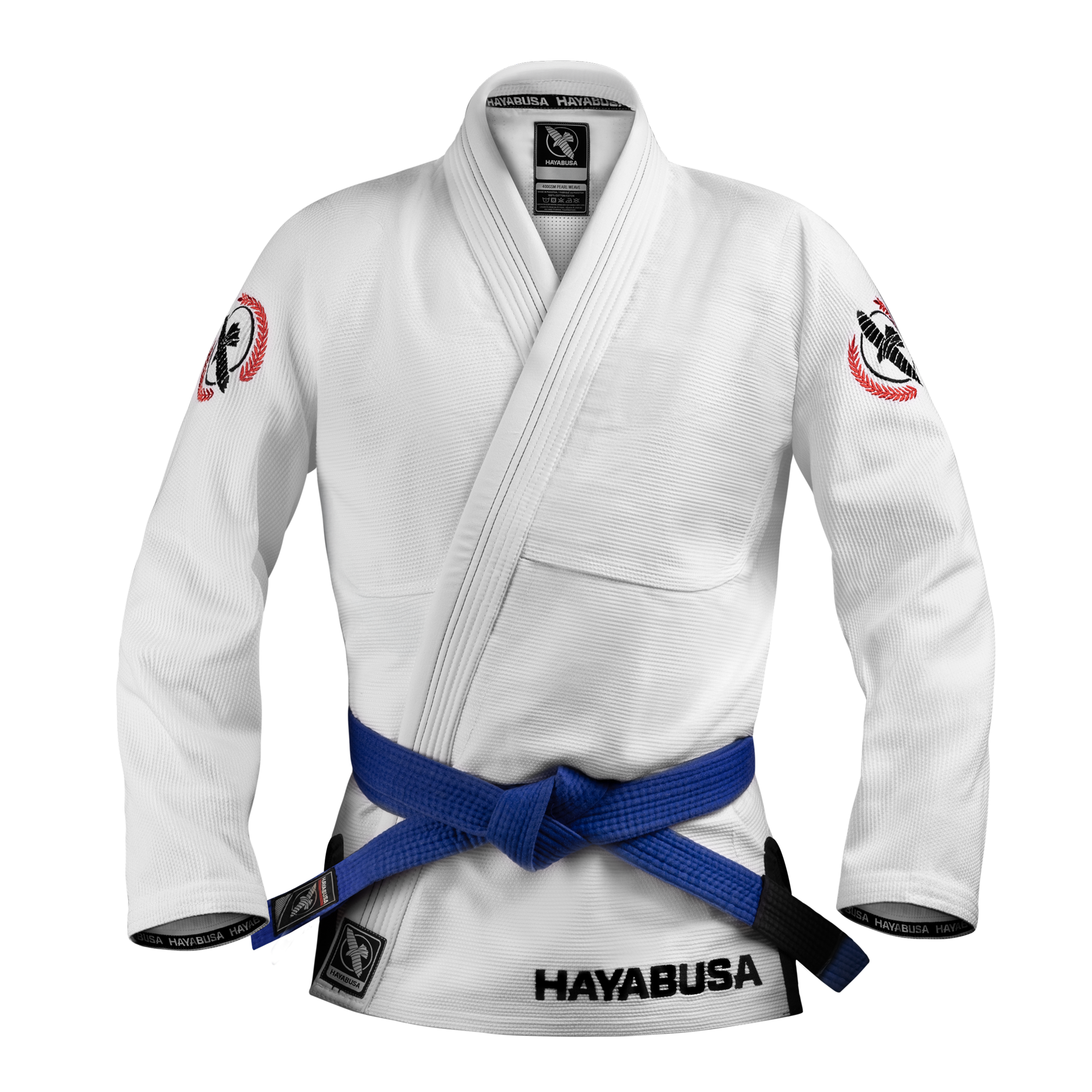 Giacca da BJJ Hayabusa Gi Jacket Bianco Vista Frontale - Fight Club Store