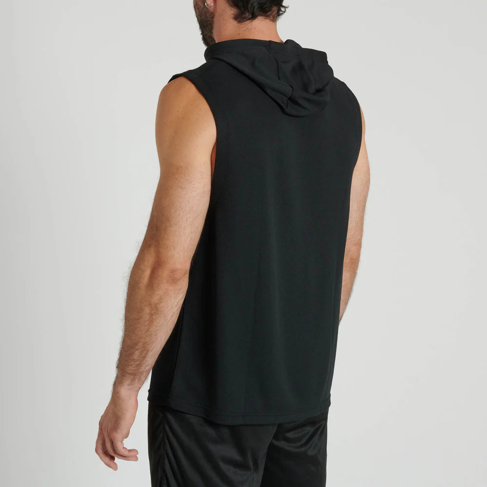 Sudadera sin mangas Leone con capucha y logotipo