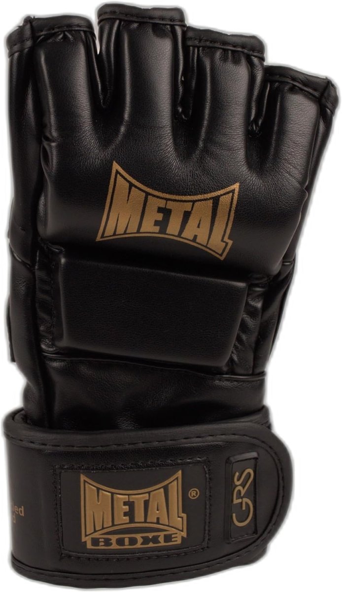 Vista frontal Guantes de boxeo MMA GRS Metal, materiales reciclados y protección kento