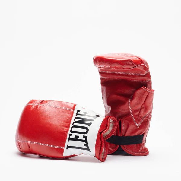 Par de guantes de bolso Il Messicano profesionales rojos fabricados en Italia