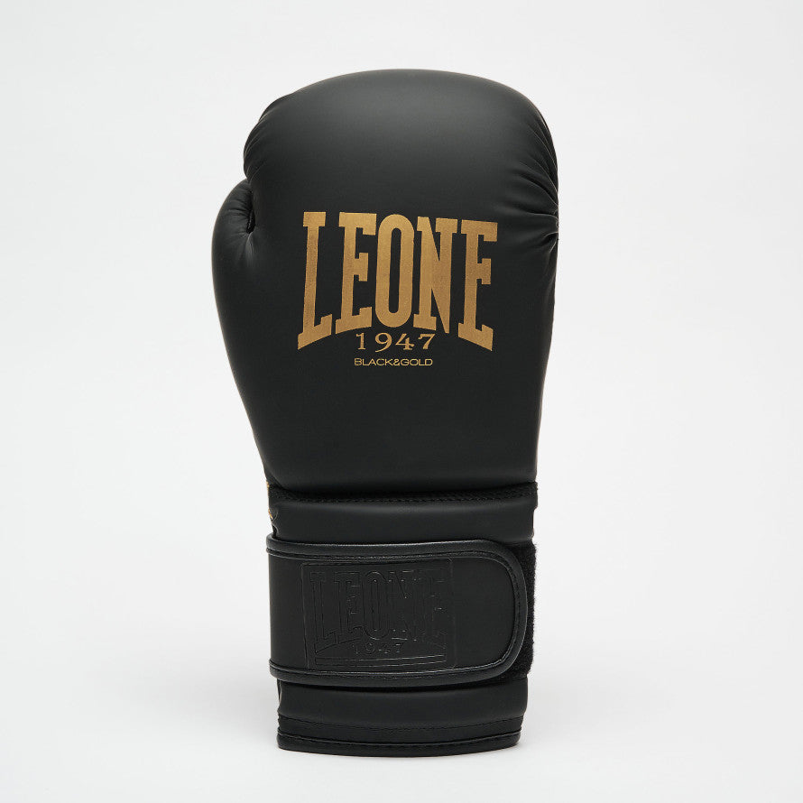 Leone Black Gold Boxing Gloves