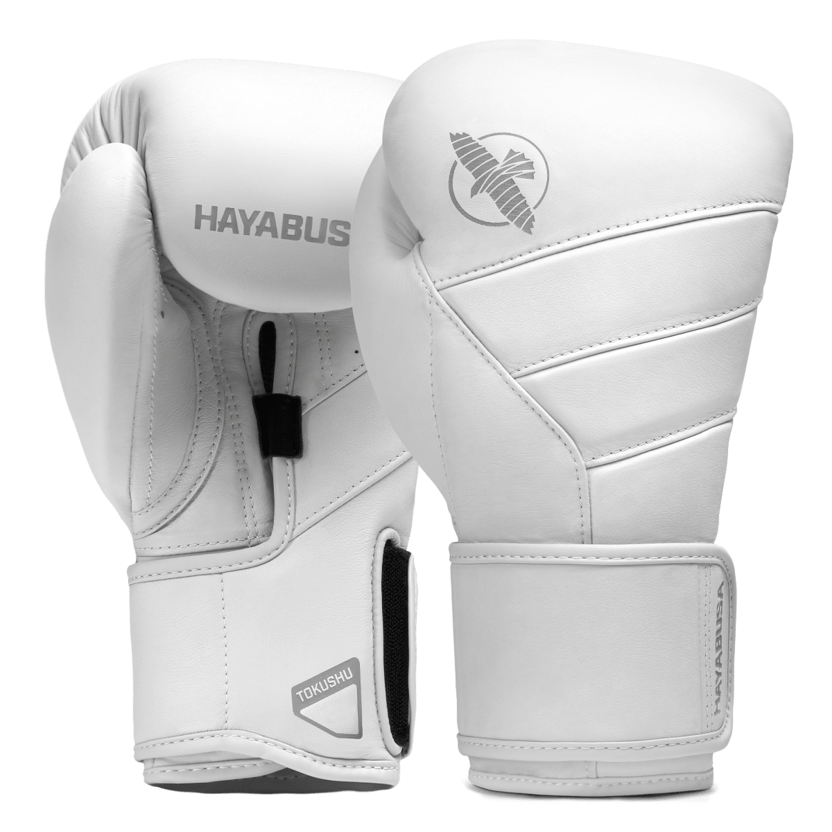 Par de luvas brancas Hayabusa T3 Kanpeki para treinamento profissional