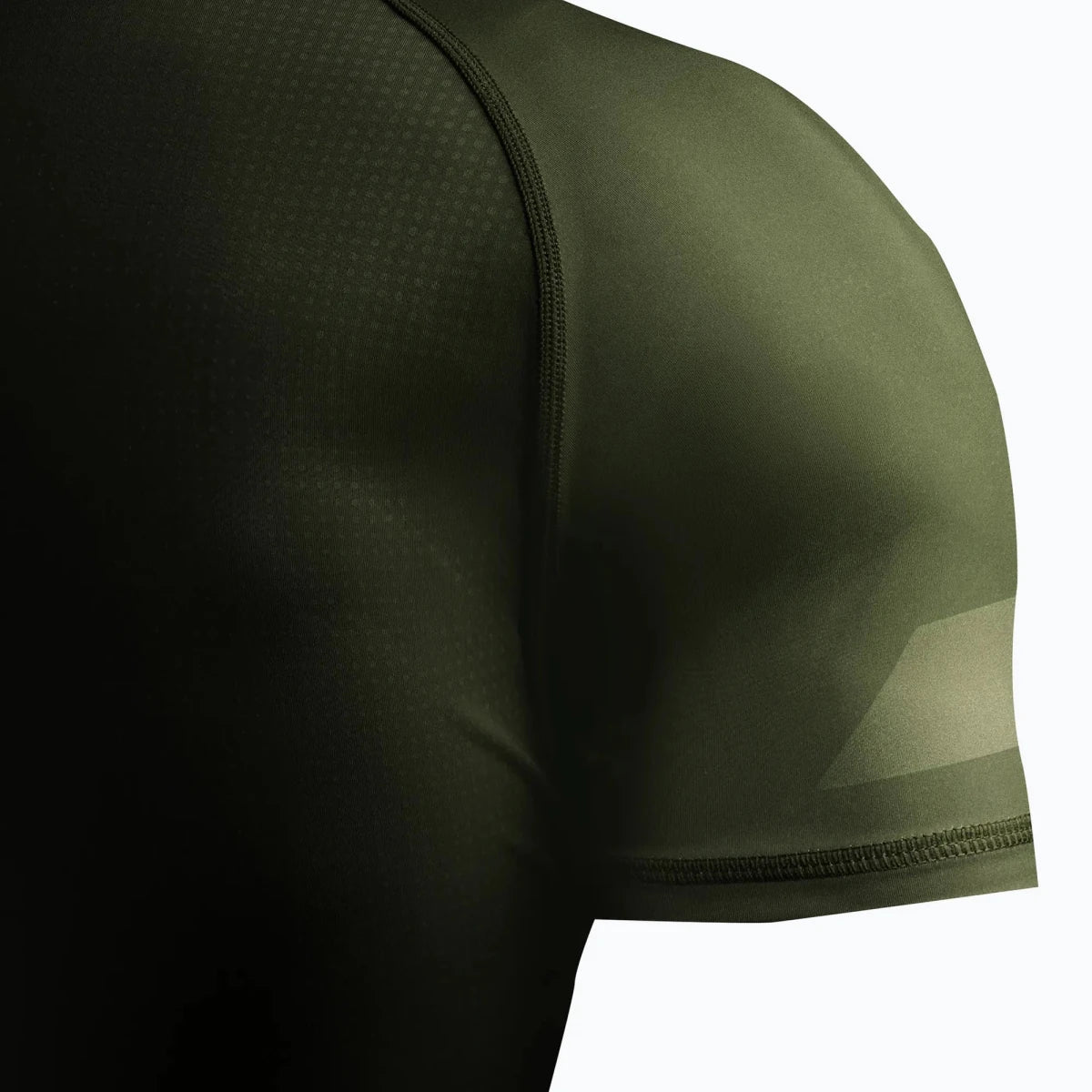 Detalle del tejido 200GSM de la licra verde Hayabusa.