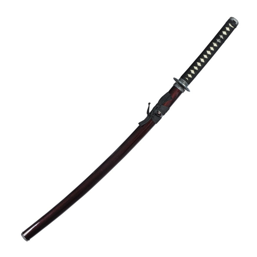 Bordeaux and Silver Decorative Stainless Steel Katana