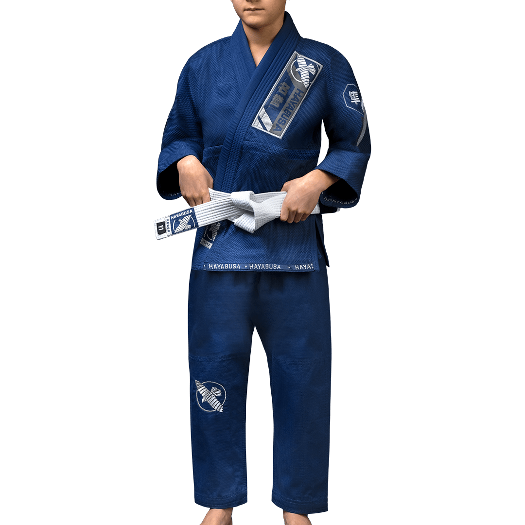 Kimono BJJ Hayabusa Ascend Youth en color azul marino para niños y jóvenes