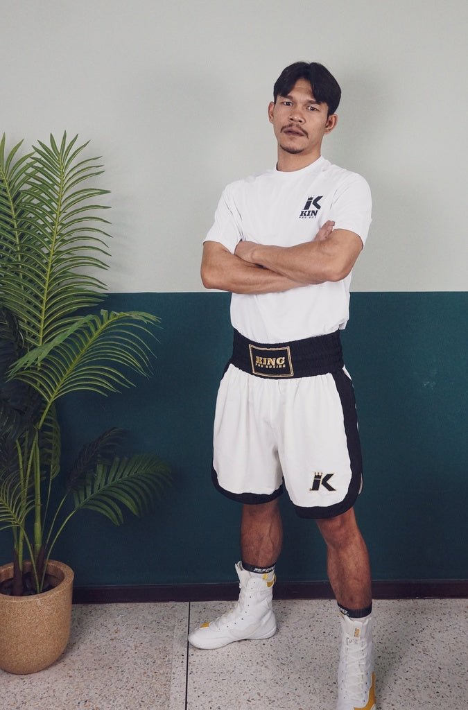 Camiseta técnica King Pro Boxing Apex Pro 1 branca usada