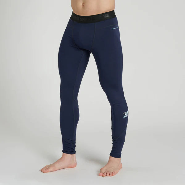 Vue de face du legging de sport bleu Leone Primal Instinct