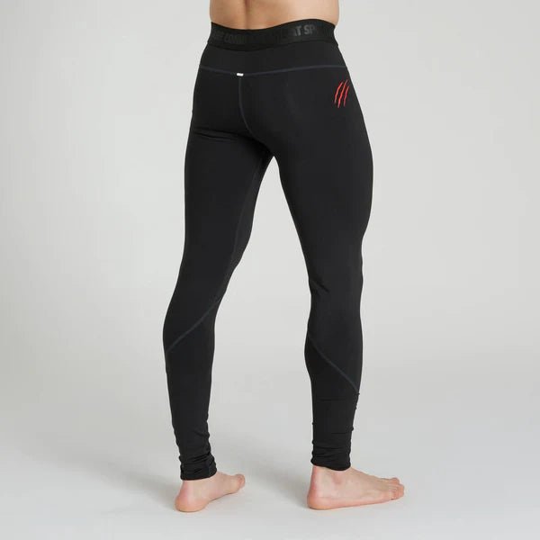 Vue arrière du legging Leone noir avec détail de renfort