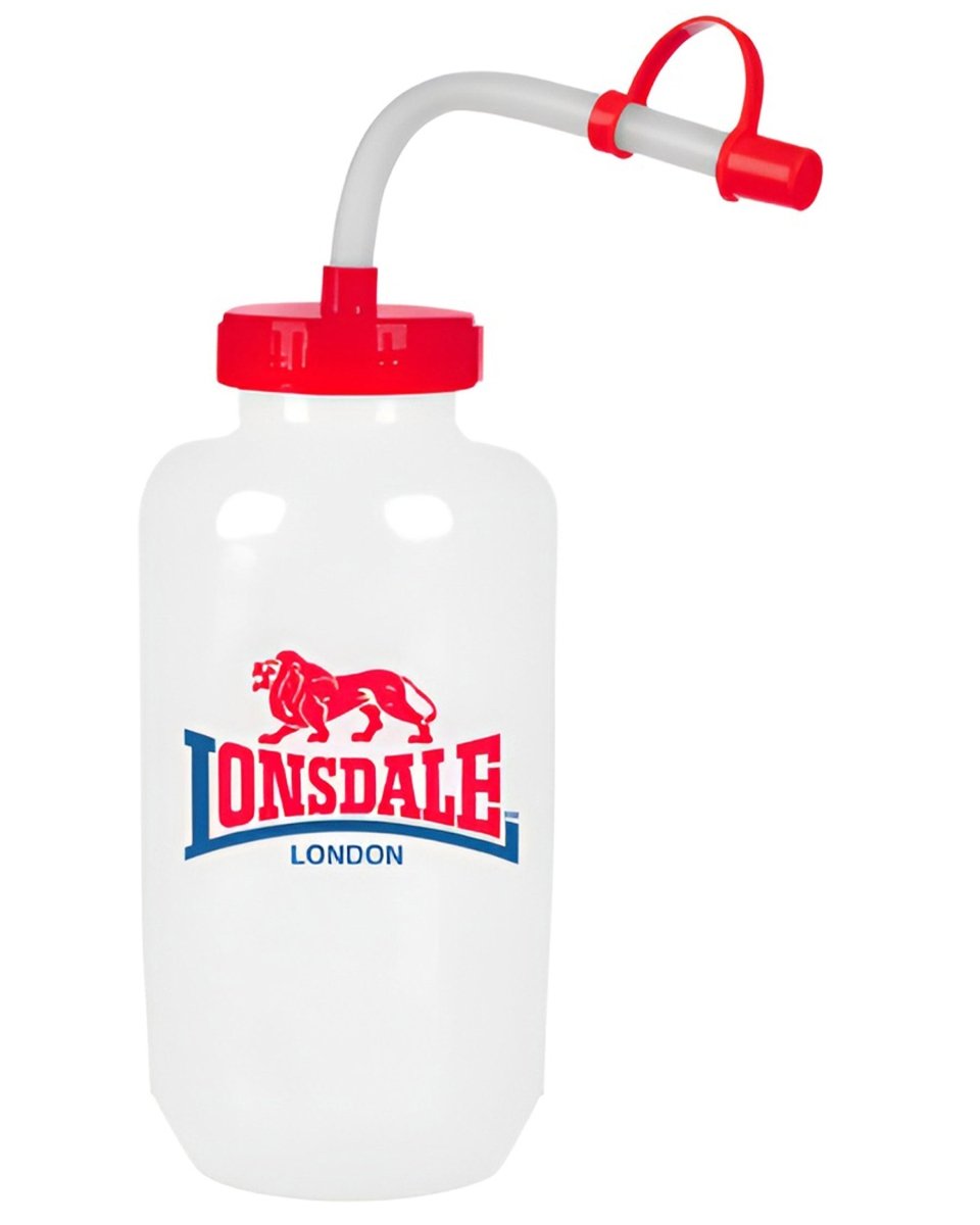 Botella de agua profesional Lonsdale de 1 litro con pajita