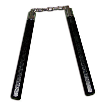Nunchaku in Legno Ottagonale con Catena in Metallo