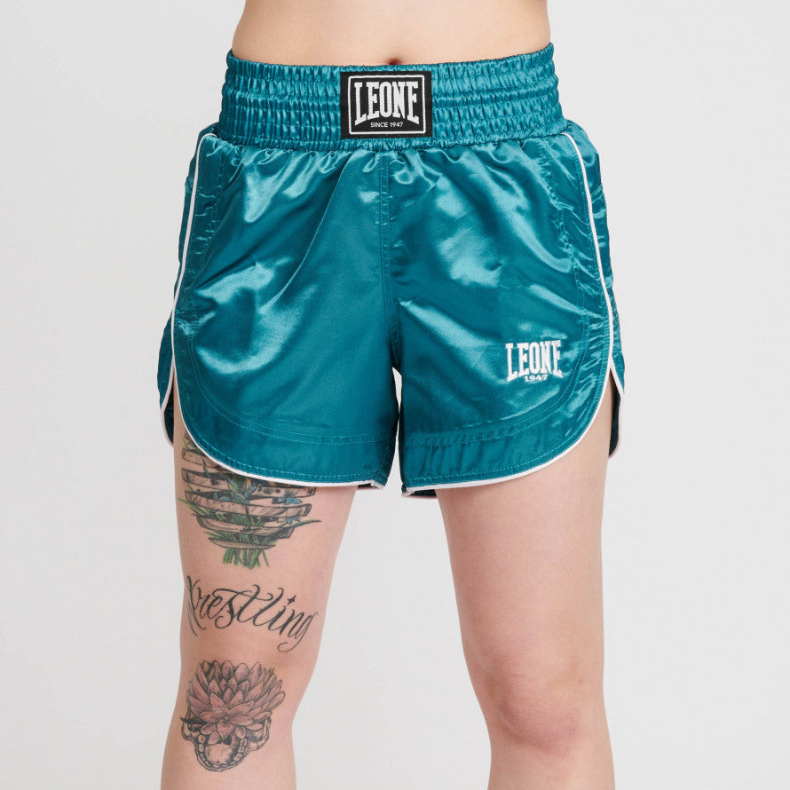 Pantalones cortos de Muay Thai para mujer Leone Básico