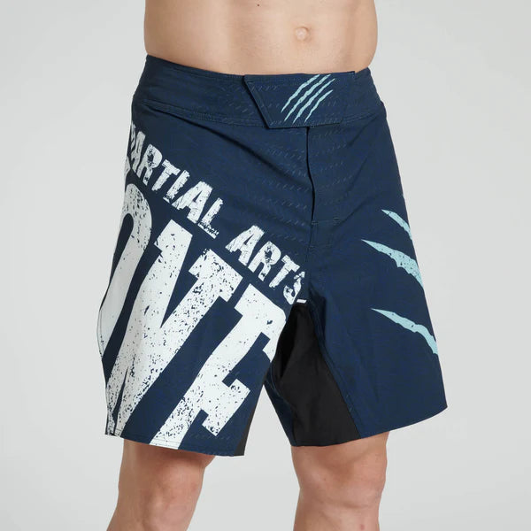 Pantalones cortos de artes marciales mixtas Leone Instinto Primal Gran Logotipo