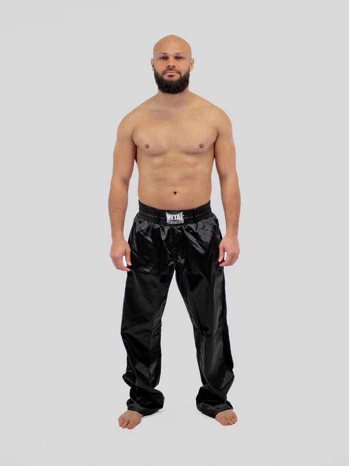 Vista frontal principal Pantalón infantil Full Contact Metal Boxe Prima raso negro
