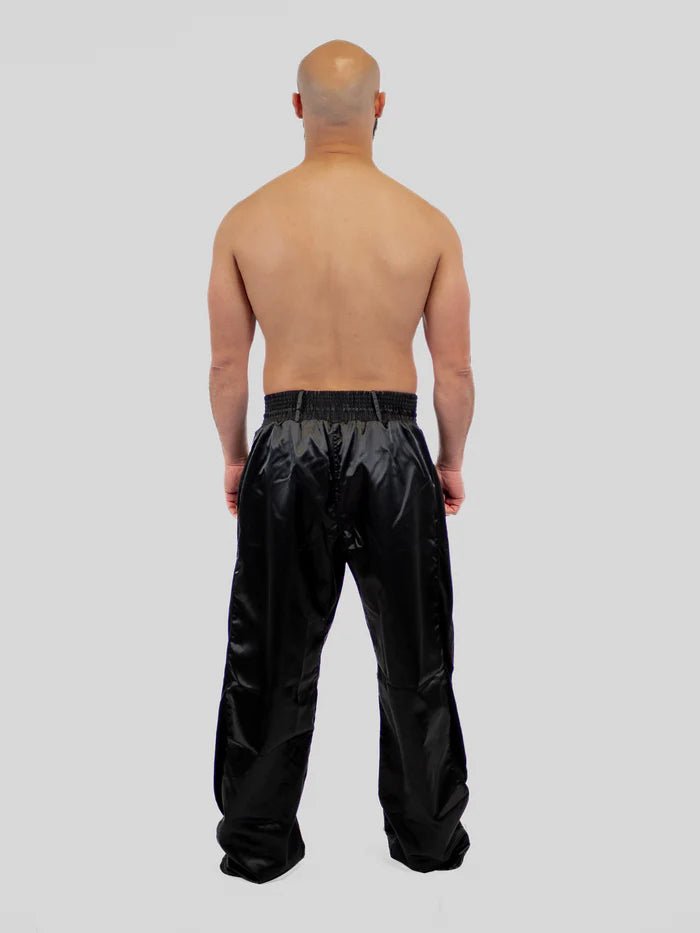 Detalle delantero Pantalón de kickboxing para niños Metal Boxing Prima focus en cintura elástica