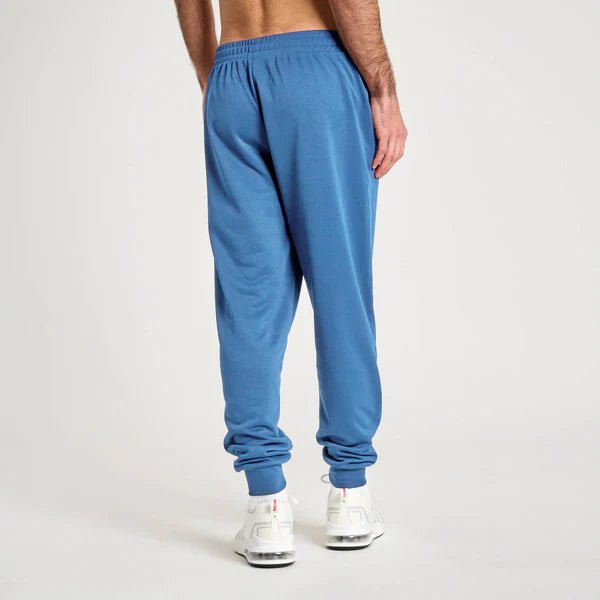 Vista trasera del pantalón técnico Leone 1947 azul zafiro