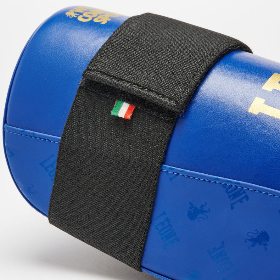 Espinillera de contacto completo para boxeo con patadas Leone DNA