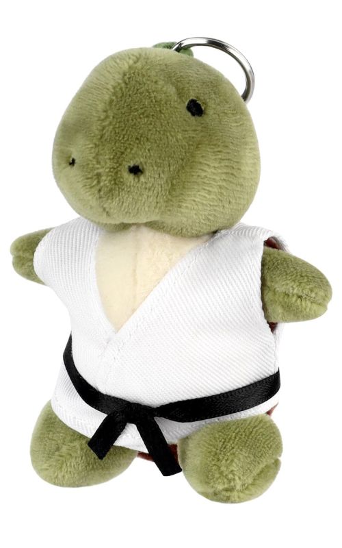 Portachiavi in peluche a forma di tartaruga con kimono
