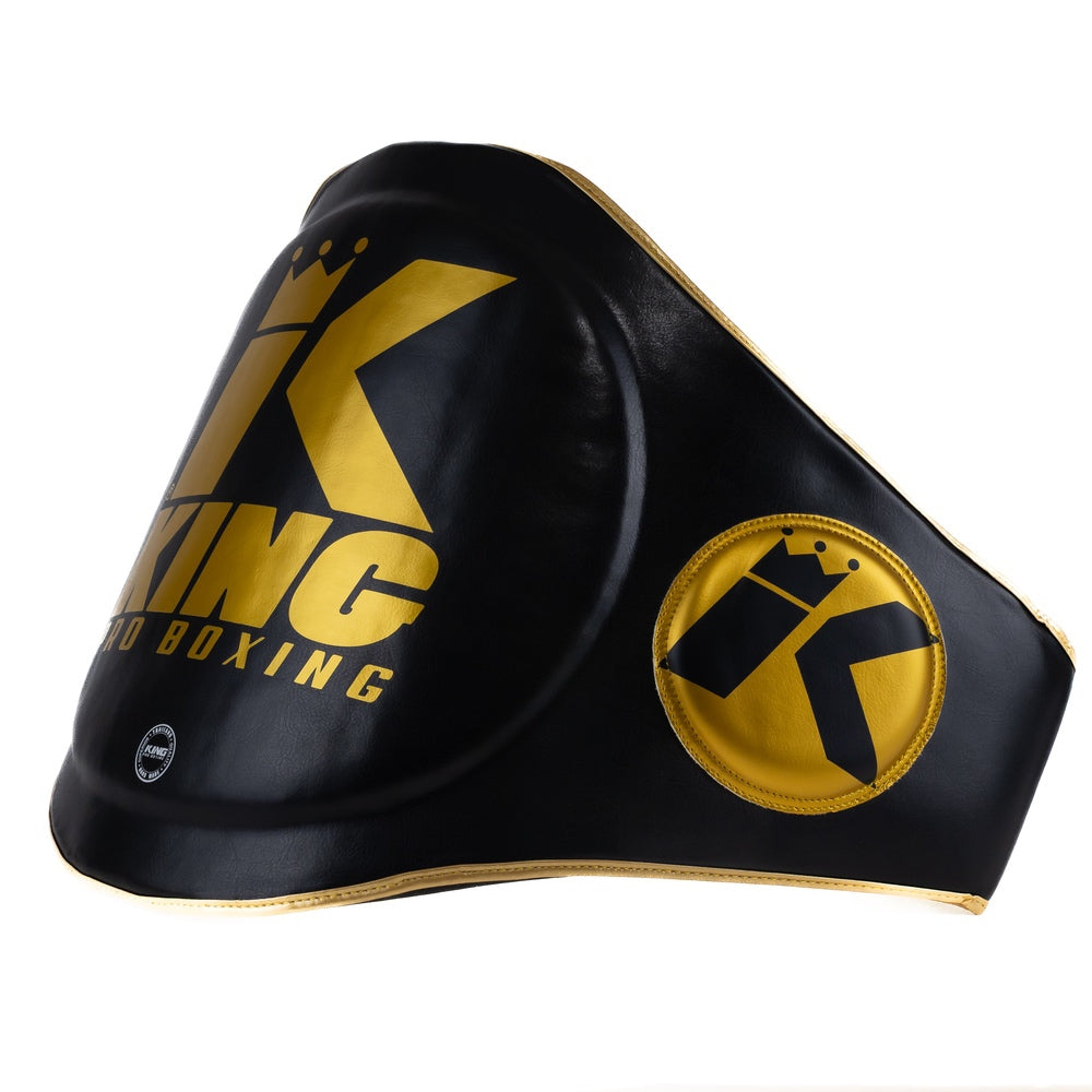 Protección abdominal King Pro Boxing negra para instructores con acolchado reforzado en los laterales