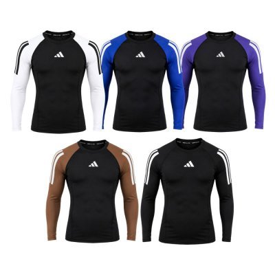Rashguard Adidas Maniche Lunghe BJJ e No-Gi - Fight Club Store