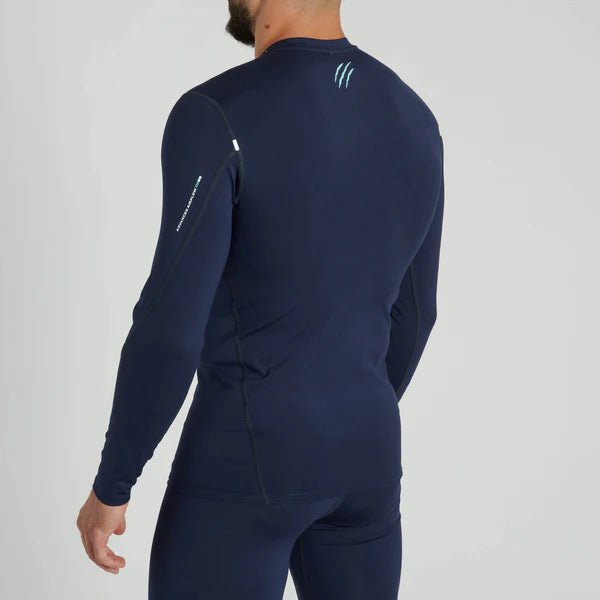 Vue arrière de la chemise de compression bleue Leone Primal Instinct