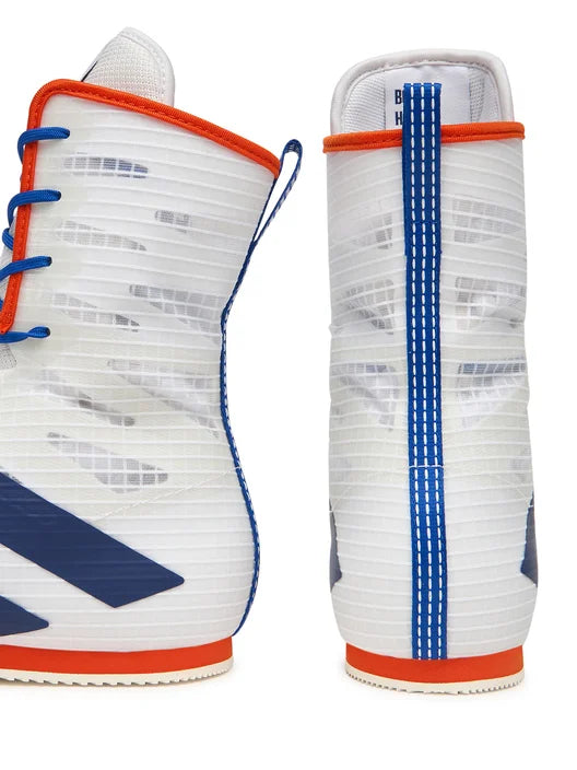 Adidas Box Hog 4 White Boxing Shoes