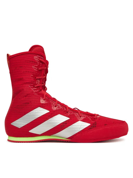 Zapatos de Boxeo Adidas Box Hog 4 Rojo Plateado