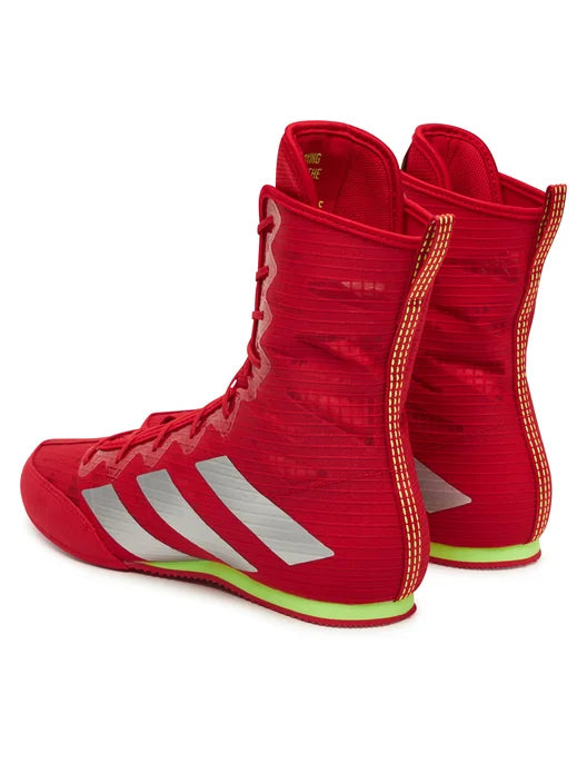 Zapatos de Boxeo Adidas Box Hog 4 Rojo Plateado