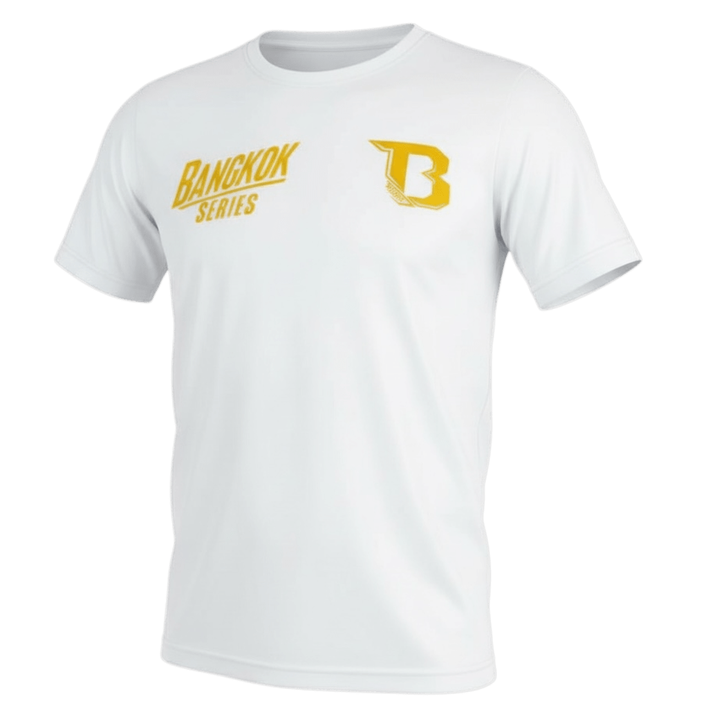 Detalle gráfico Camiseta Thai Booster Bangkok blanco