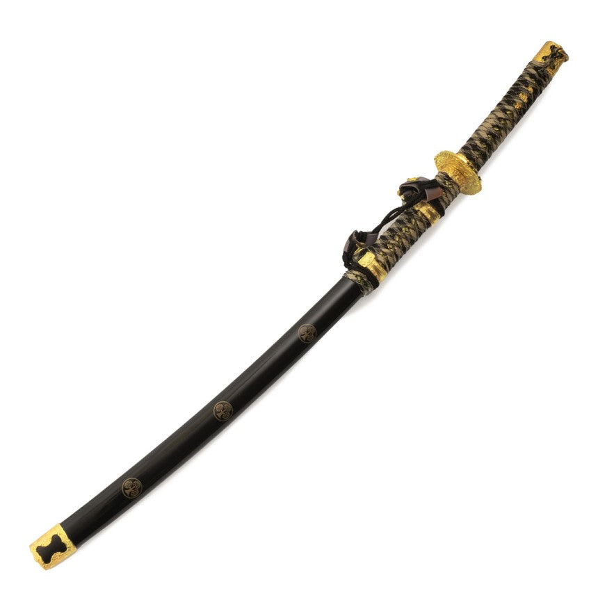 Tachi Decorativo in Acciaio Inox Nero e Oro