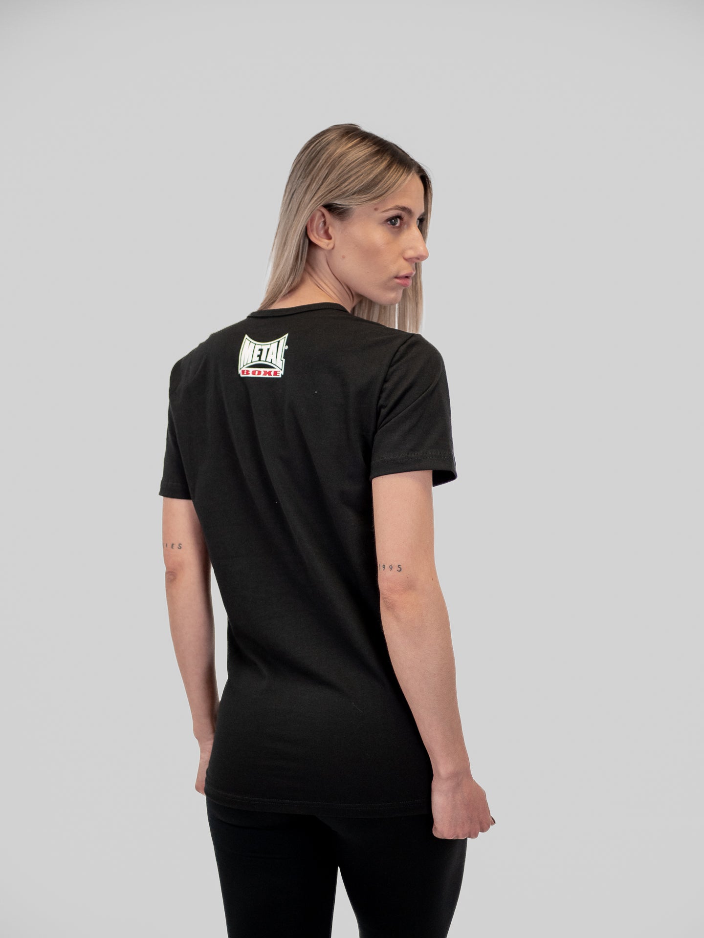 Damen-T-Shirt Visual Boxe Metal Boxe