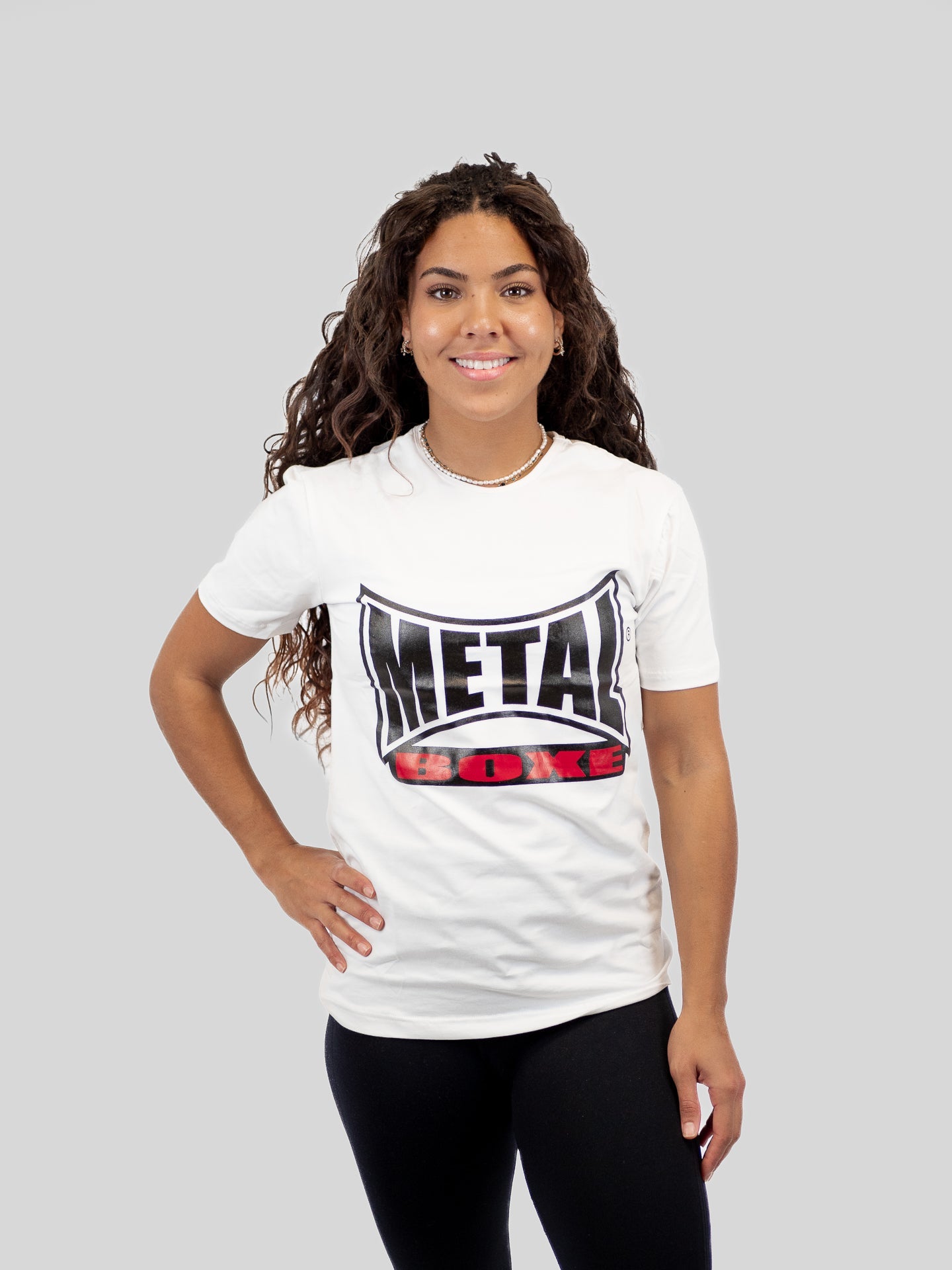 Damen-T-Shirt Visual Boxe Metal Boxe