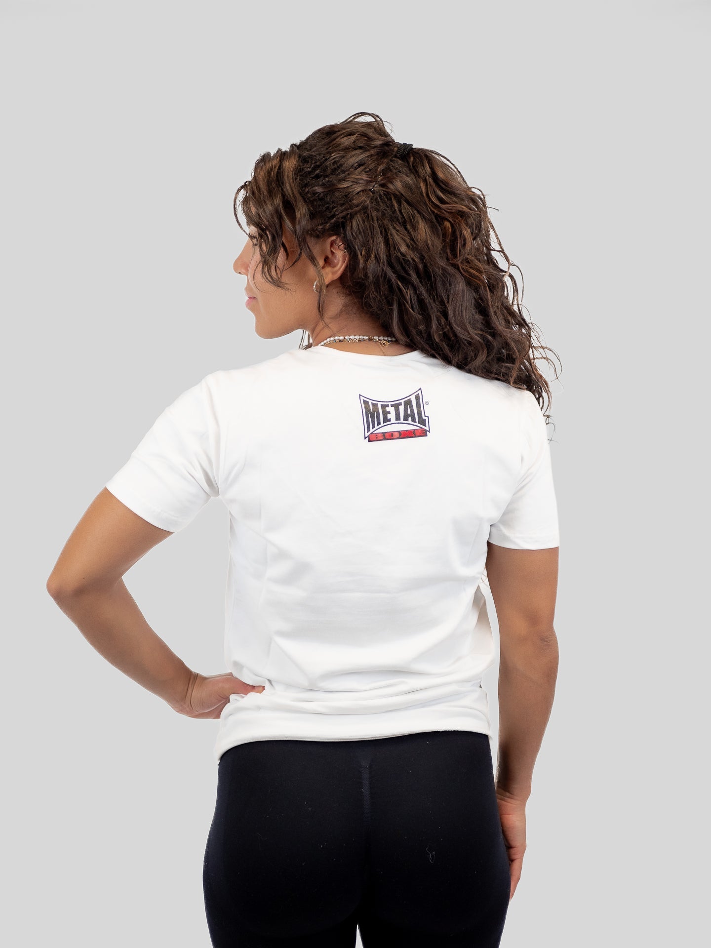 Damen-T-Shirt Visual Boxe Metal Boxe