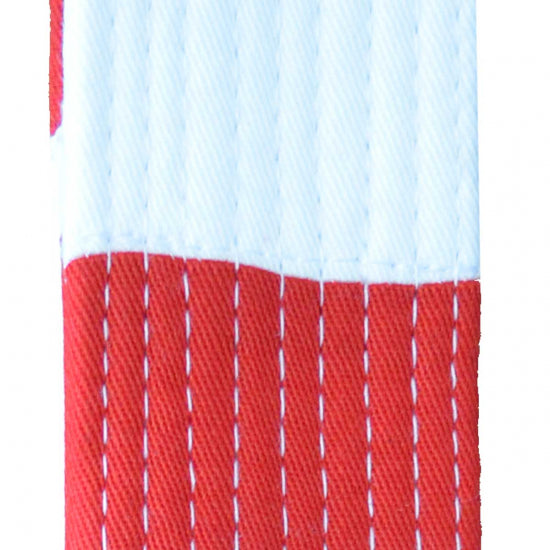 Cinturón 6 DAN ADIDAS blanco rojo