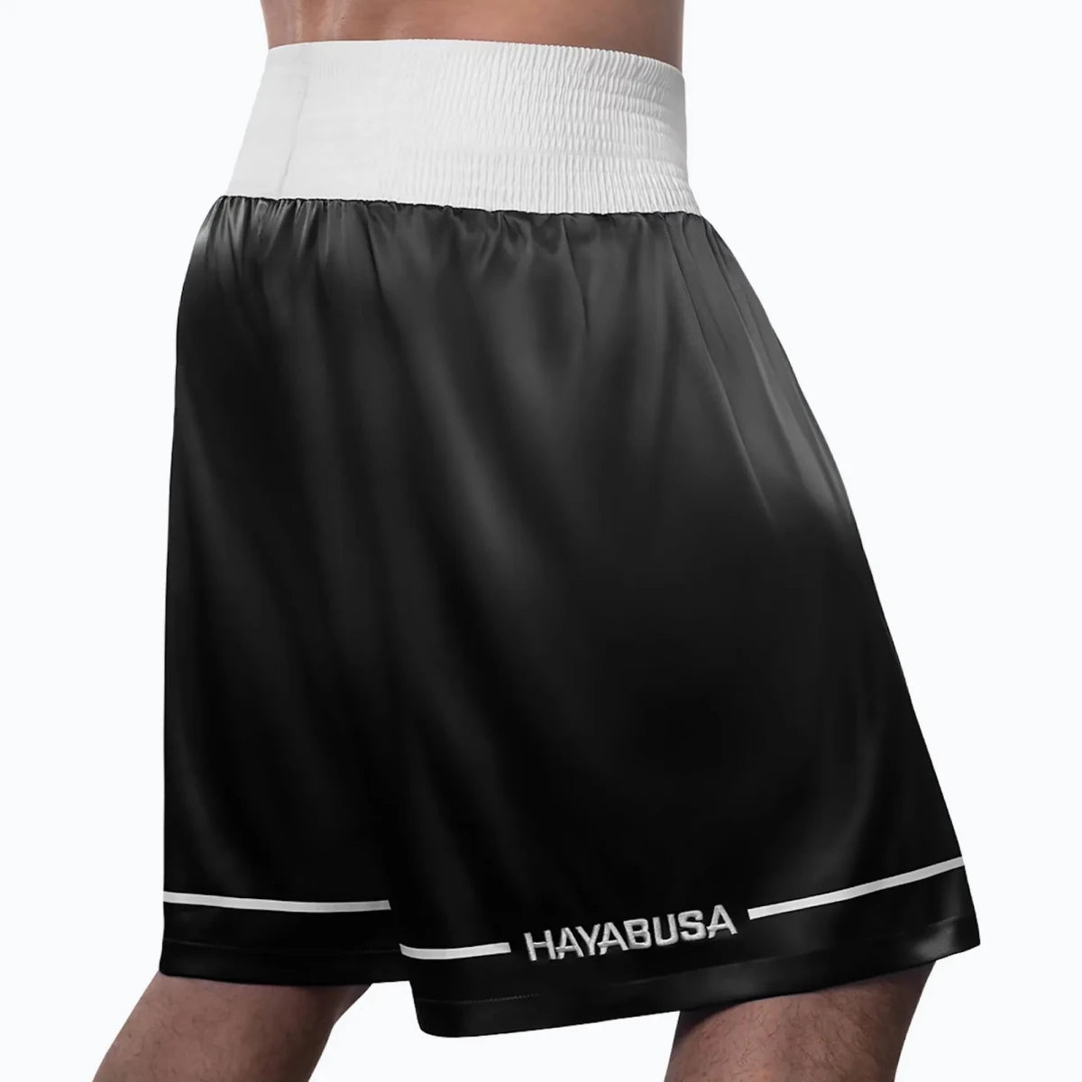 Hayabusa black retro boxing shorts