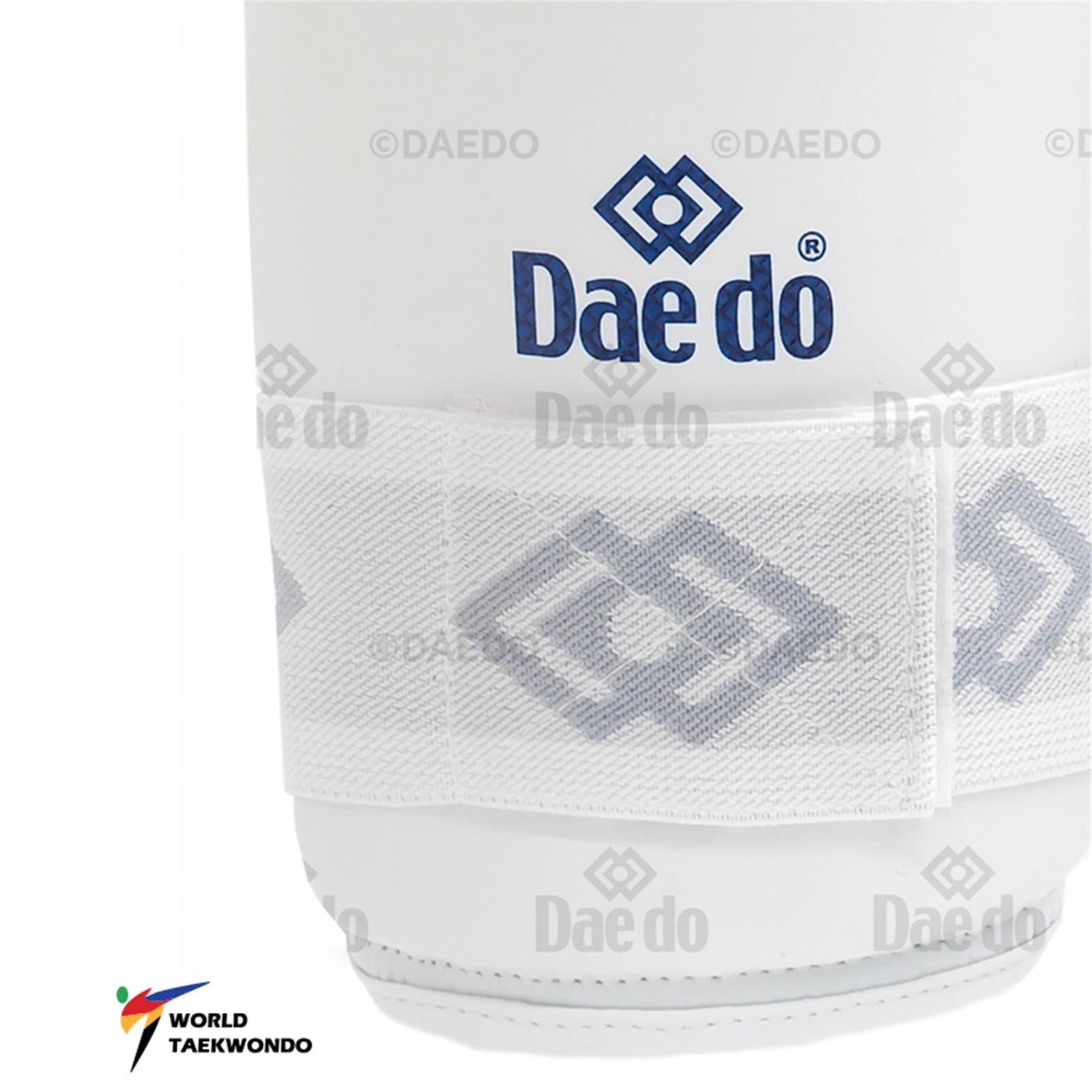 Protezioni per avambraccio bianche certificate World Taekwondo marca Daedo