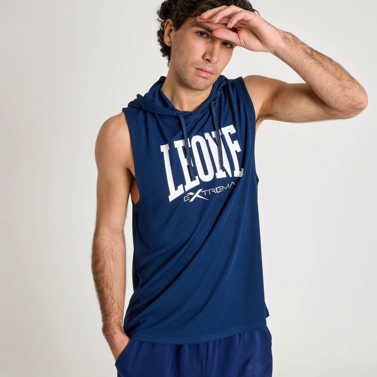 Sleeveless Lion Hoodie with Logo