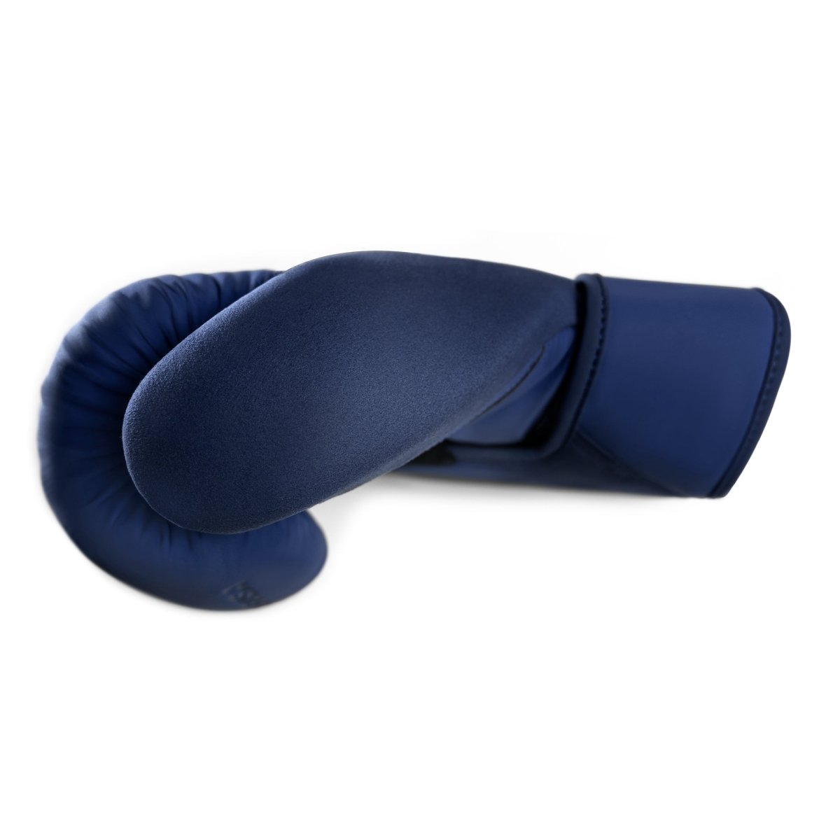 Detail of the premium padding and stitching of the blue Hayabusa T360 gloves