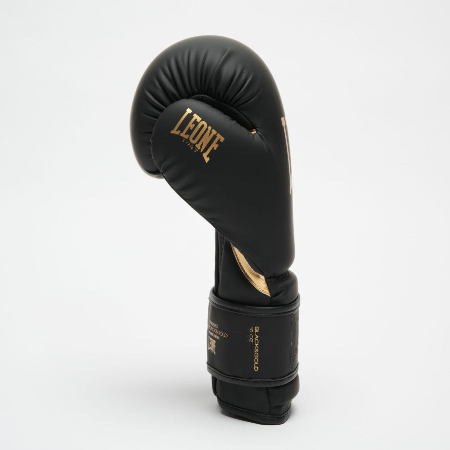 Leone Black Gold Boxing Gloves